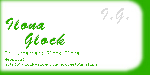 ilona glock business card